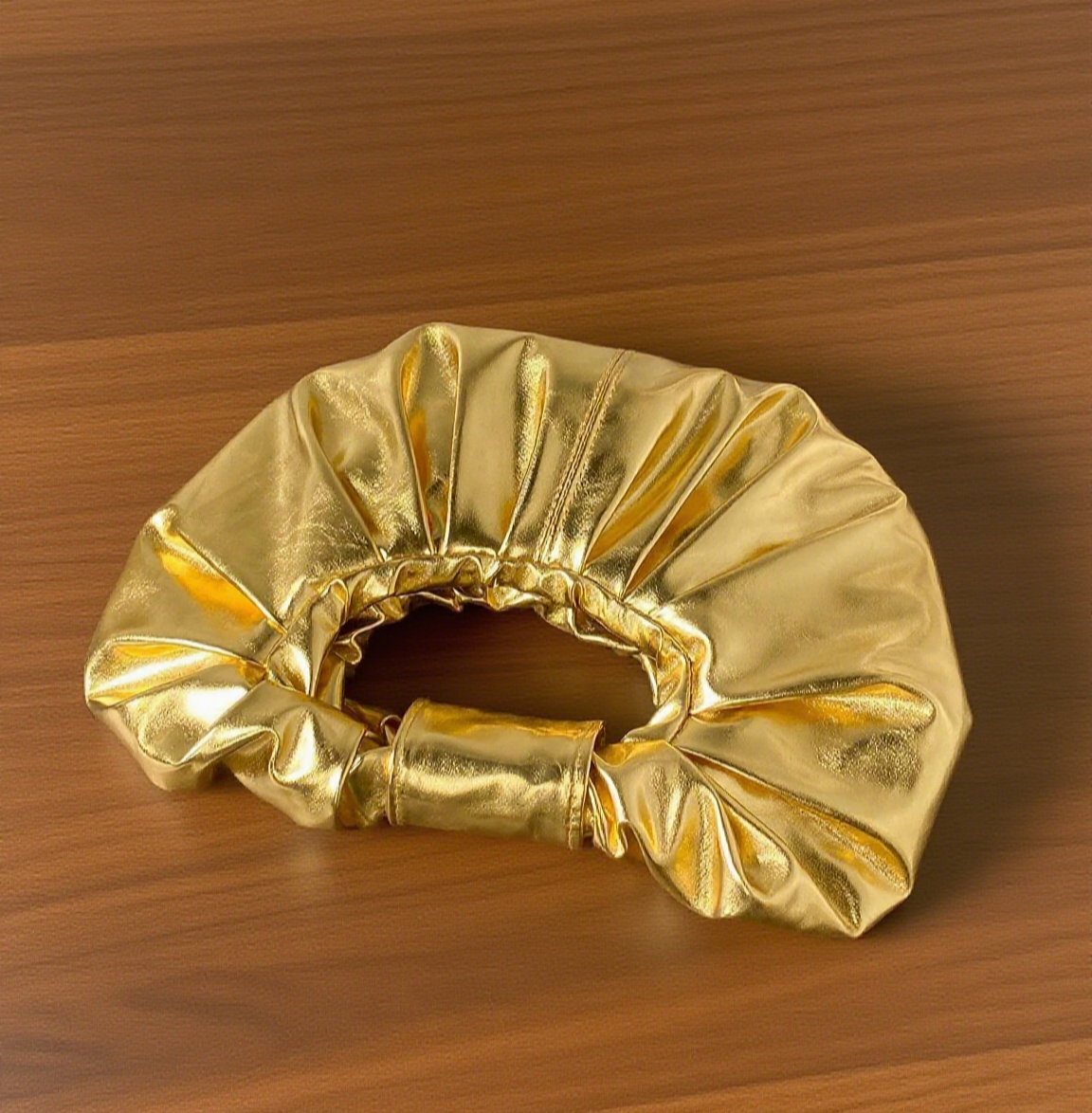 Elegant shiny metal party clutch