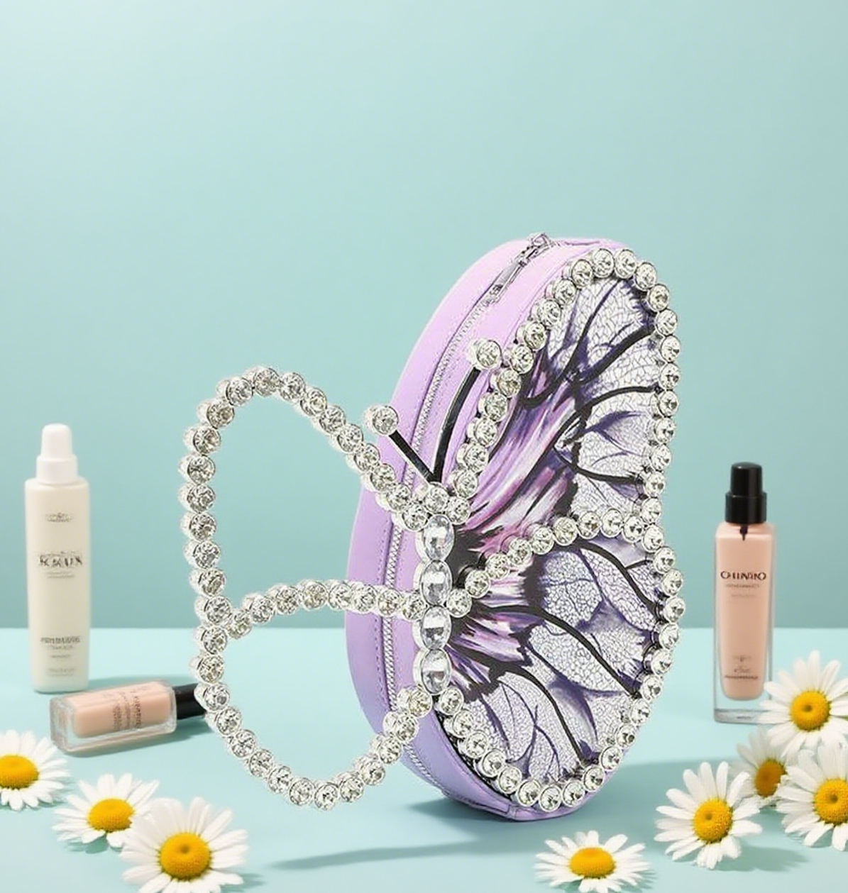 Diamond butterfly shape bag funny pack