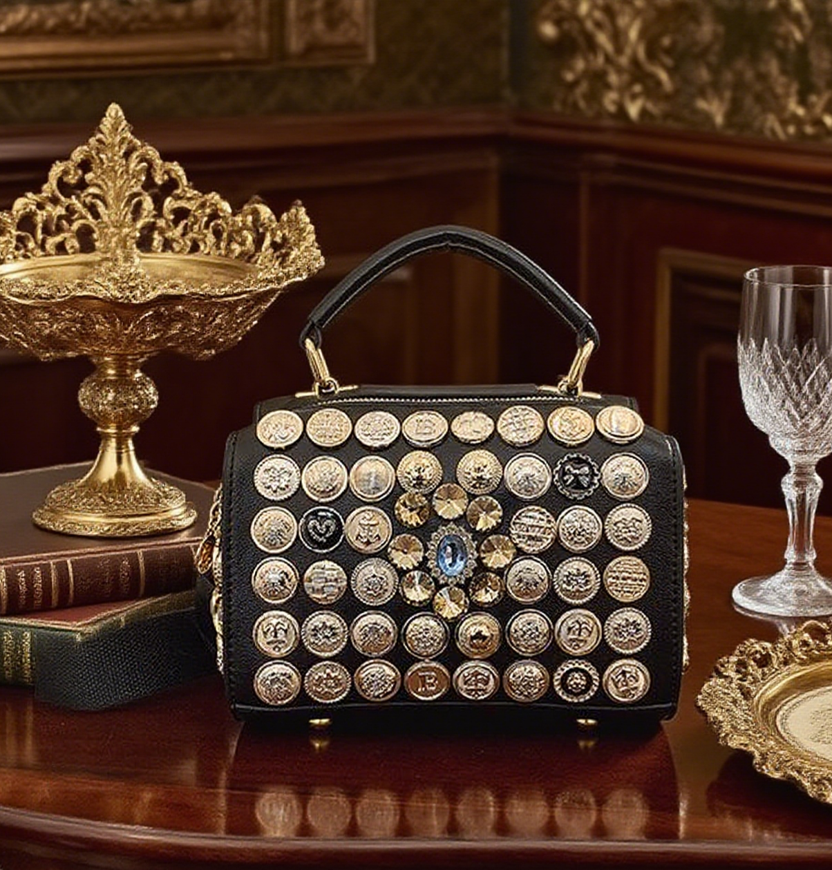 Elegant multi-button bag funny pack