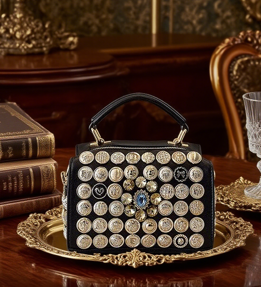 Elegant multi-button bag funny pack
