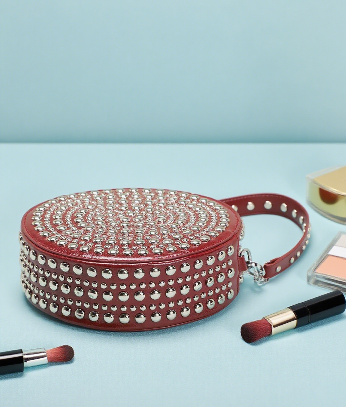 Round y2k rivet bag funny pack
