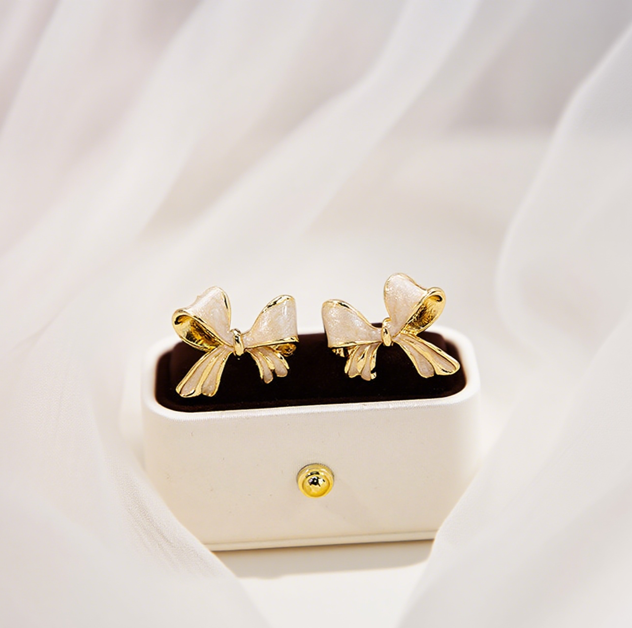 Stylish Cute Bow Stud Earrings