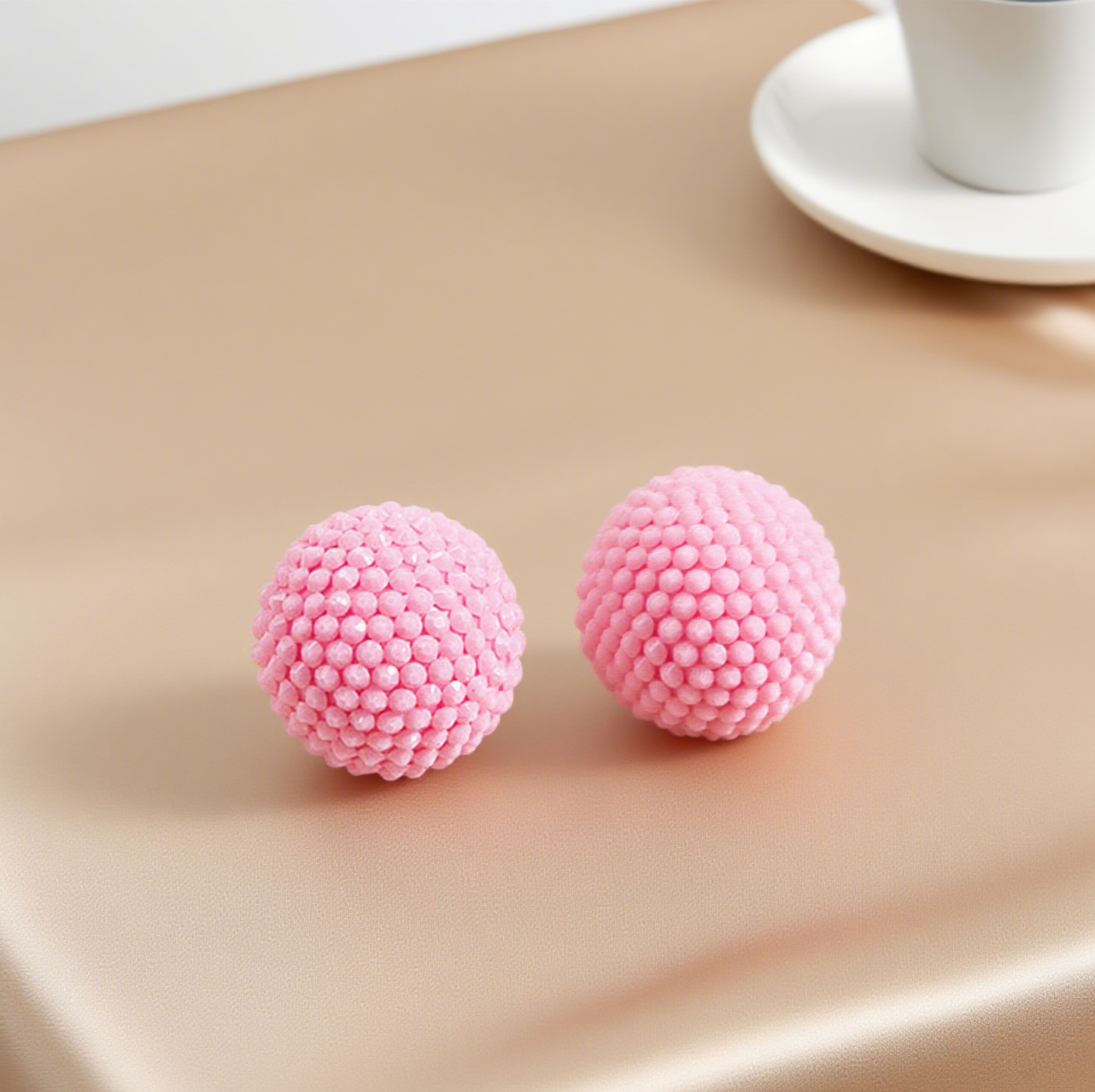 Stylish Geometric Round Love Stud Earrings