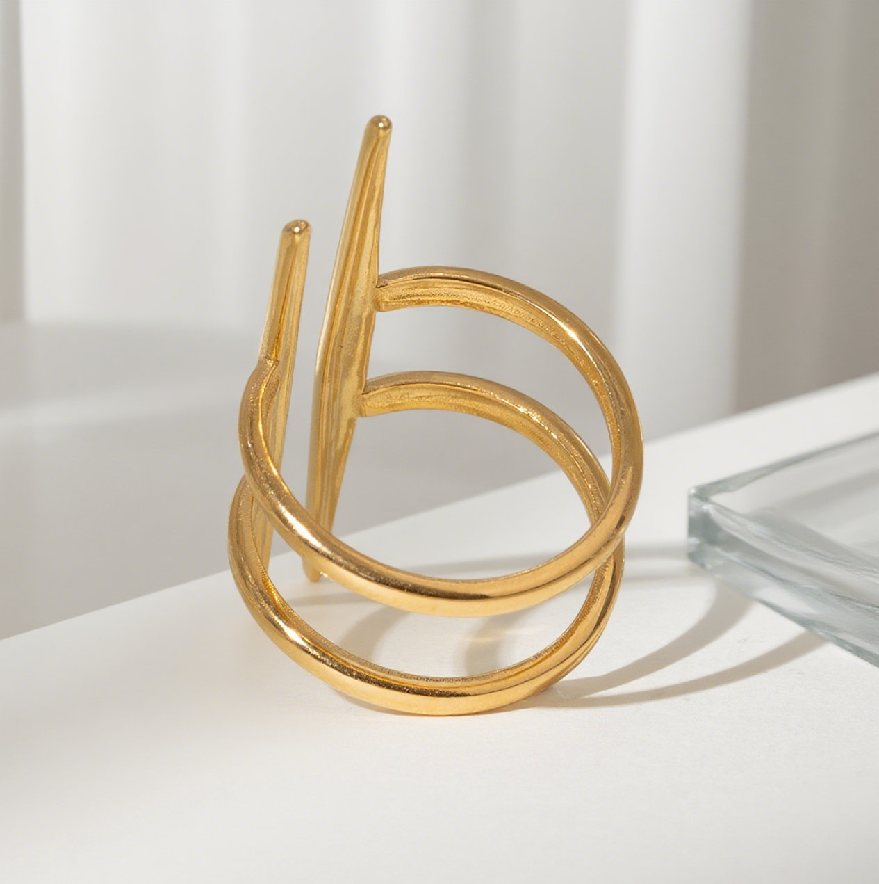 Stylish Statement Stainless Steel Stacking Rings