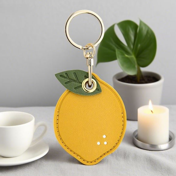 Cute Lemon Strawberry Backpack Pendant Keychain