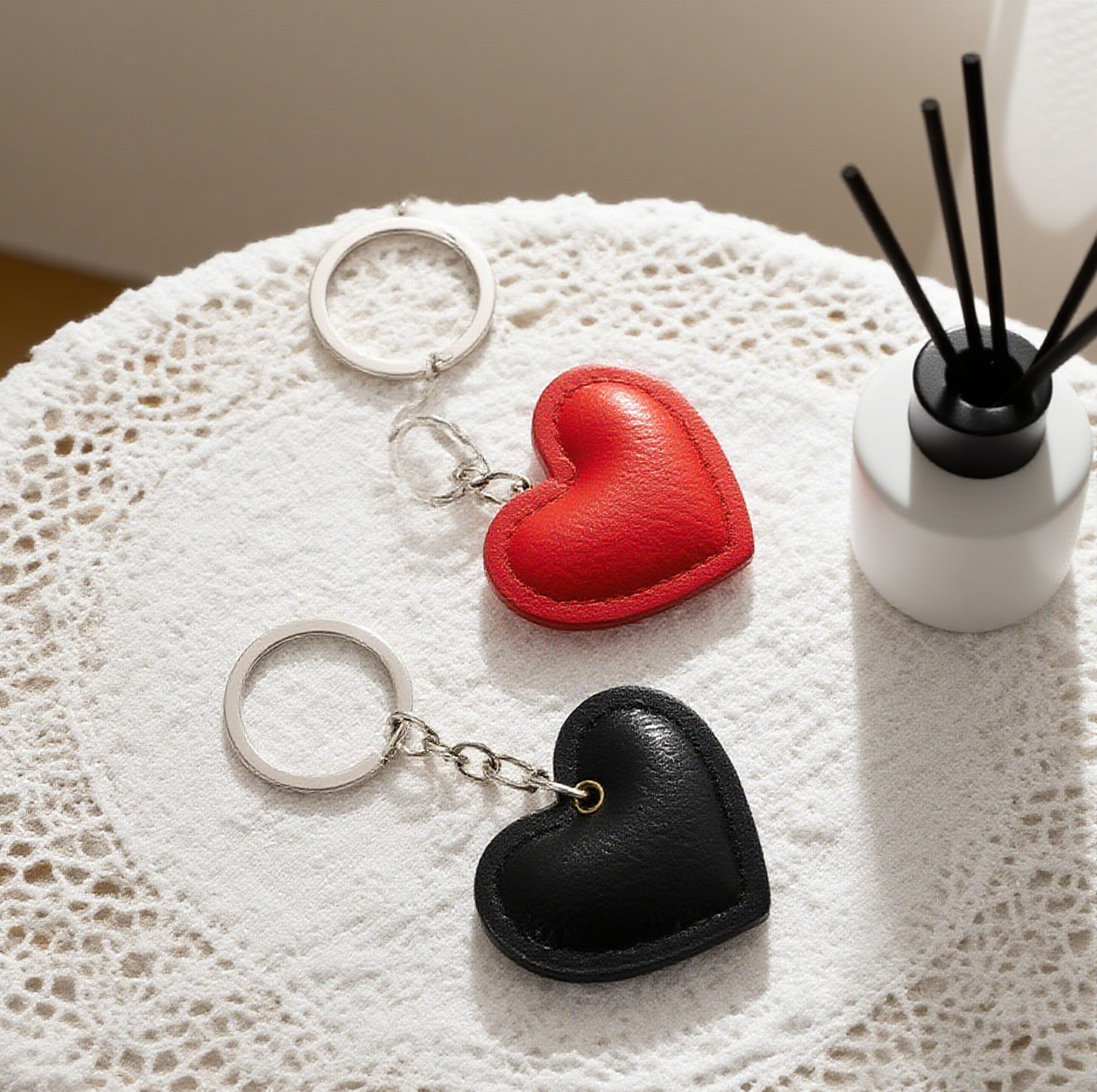 Love Leather Valentine'S Day Bag Accessory Keychain