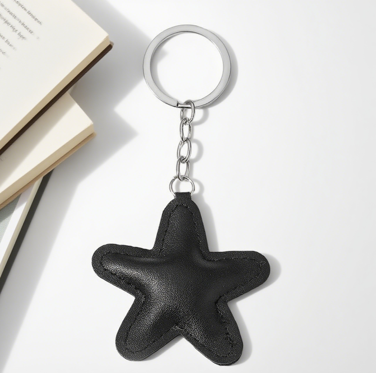 Multicolor Star PU Bag Accessories Keychain