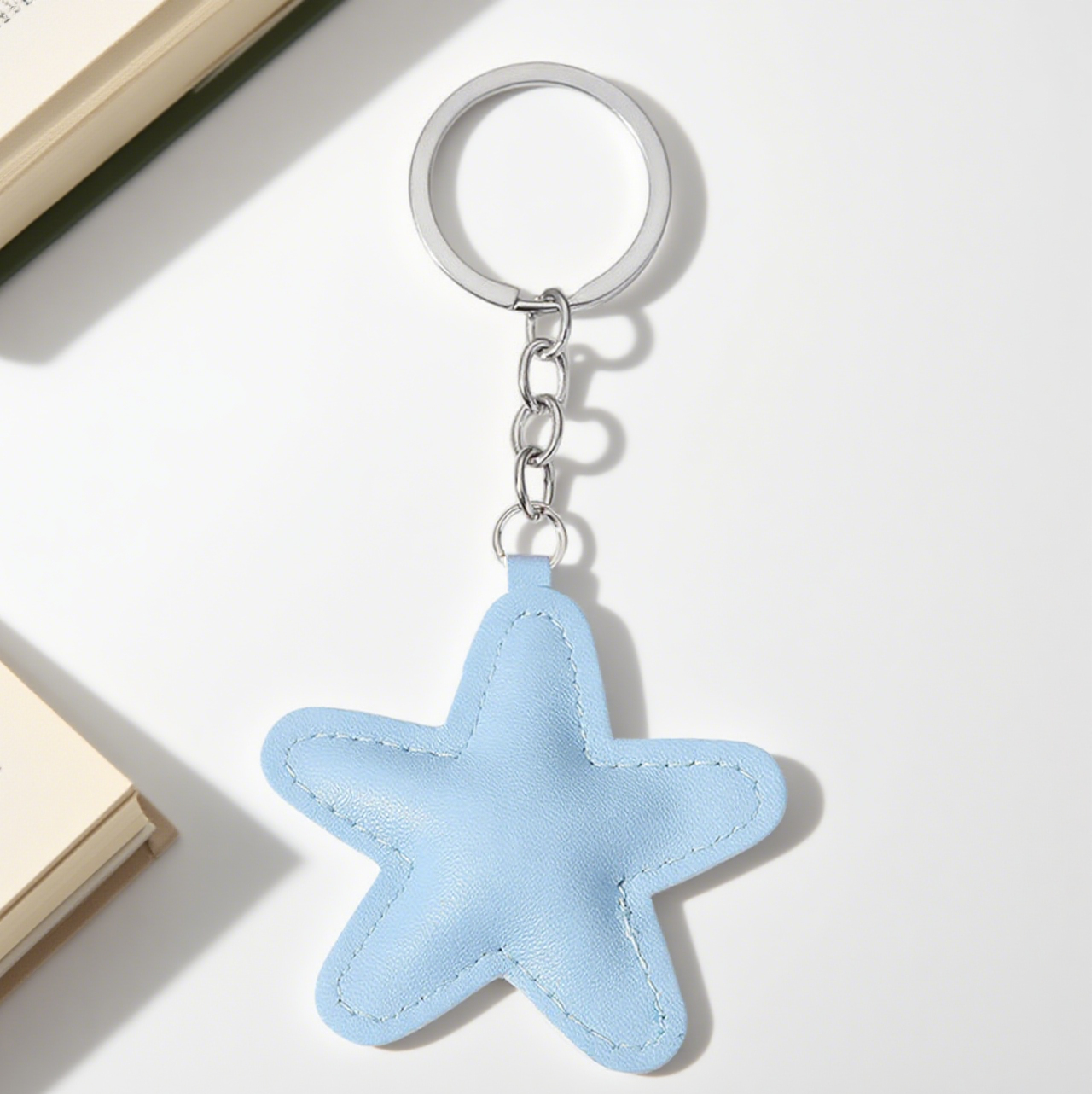 Multicolor Star PU Bag Accessories Keychain