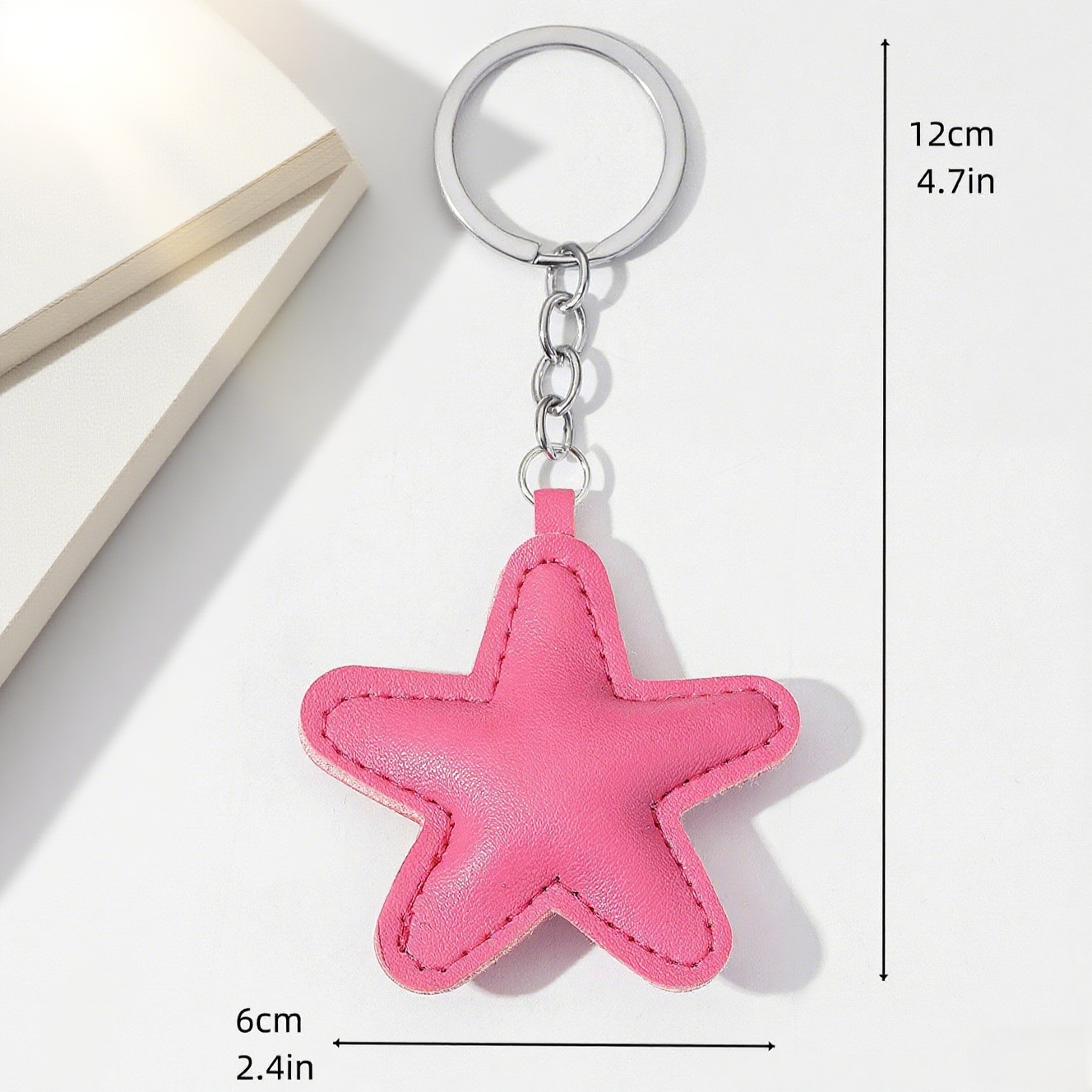 Multicolor Star PU Bag Accessories Keychain