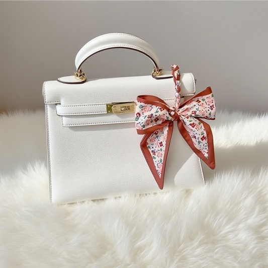Fashion Silk Scarf Bow Bag Accessories Keychain