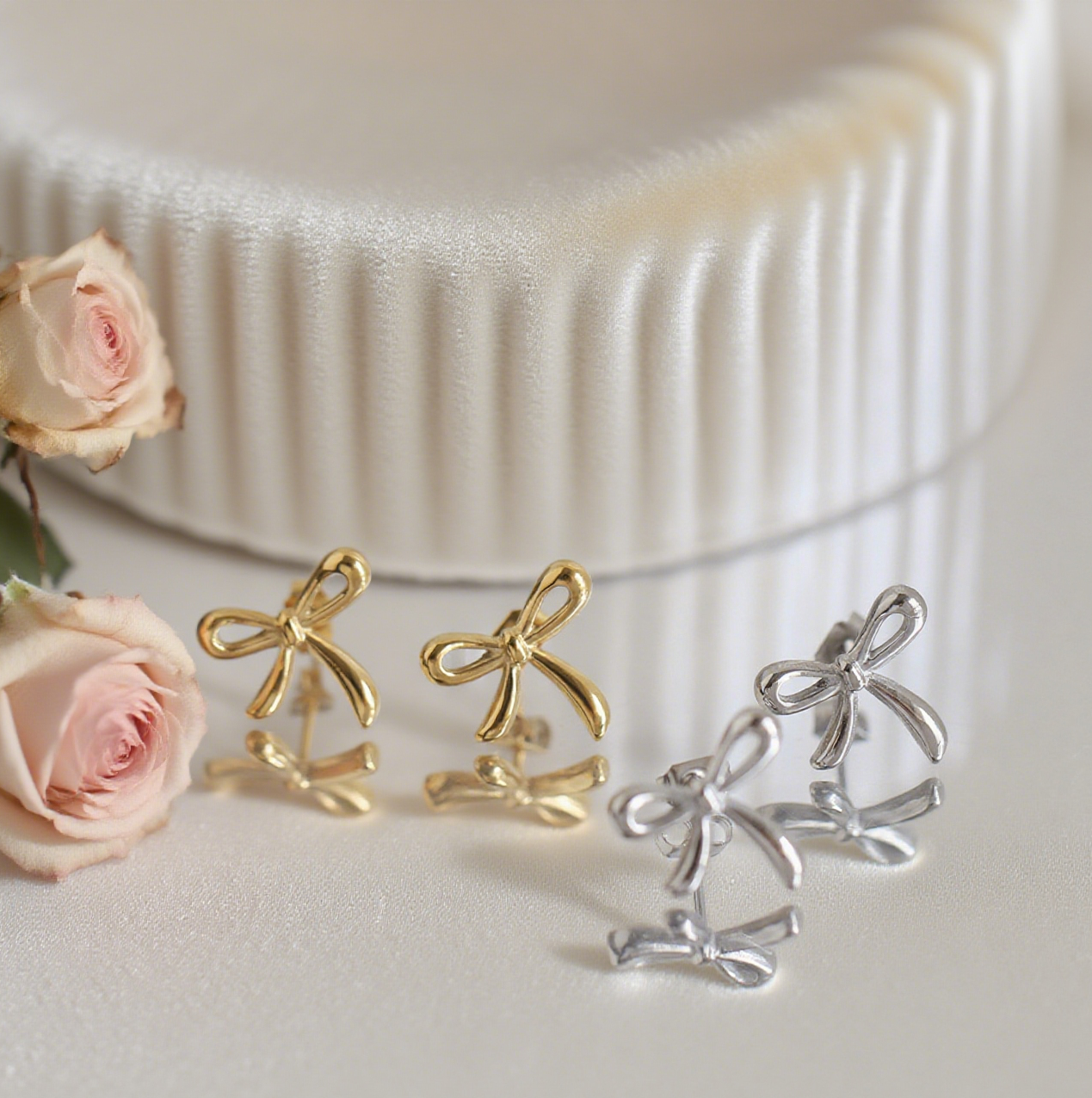 Line Bow Fashion Earrings