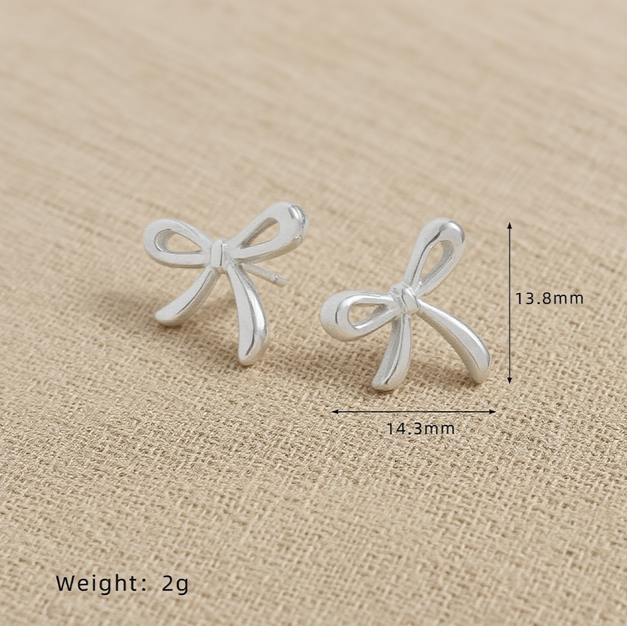 Line Bow Fashion Earrings