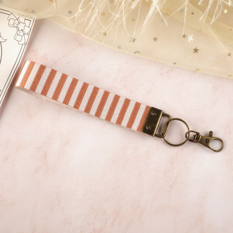 Bow & Floral Wristlet Keychain