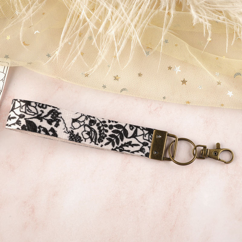 Bow & Floral Wristlet Keychain