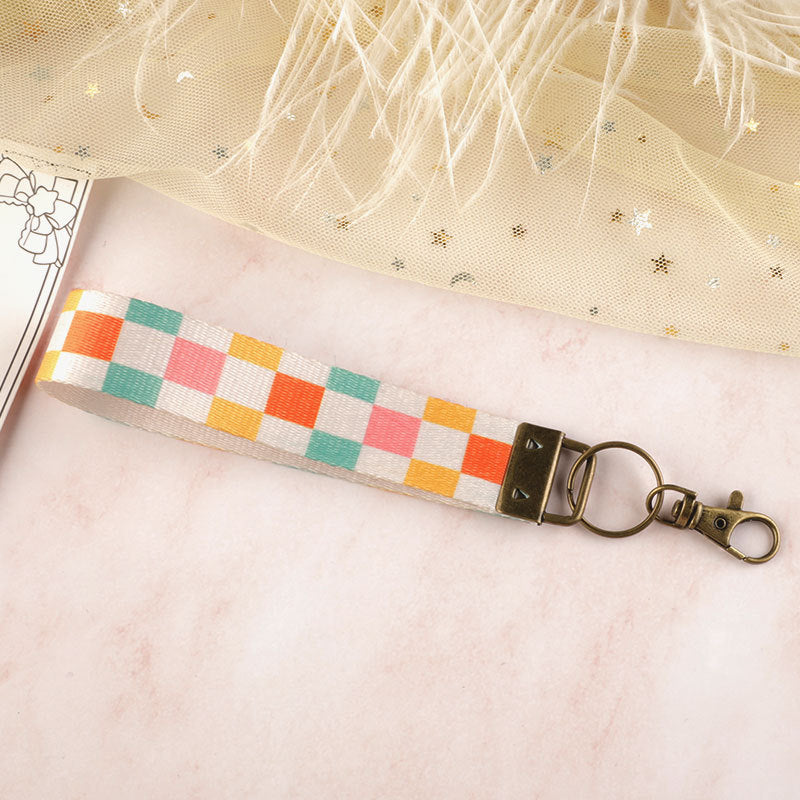 Bow & Floral Wristlet Keychain