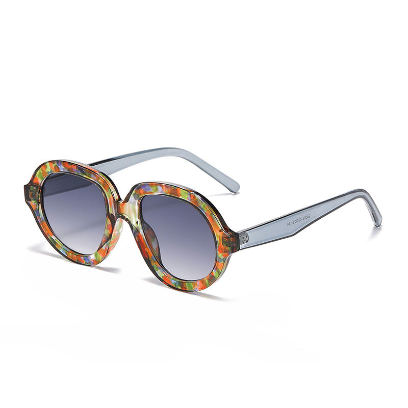 Vintage Large Round Frame Sunglasses