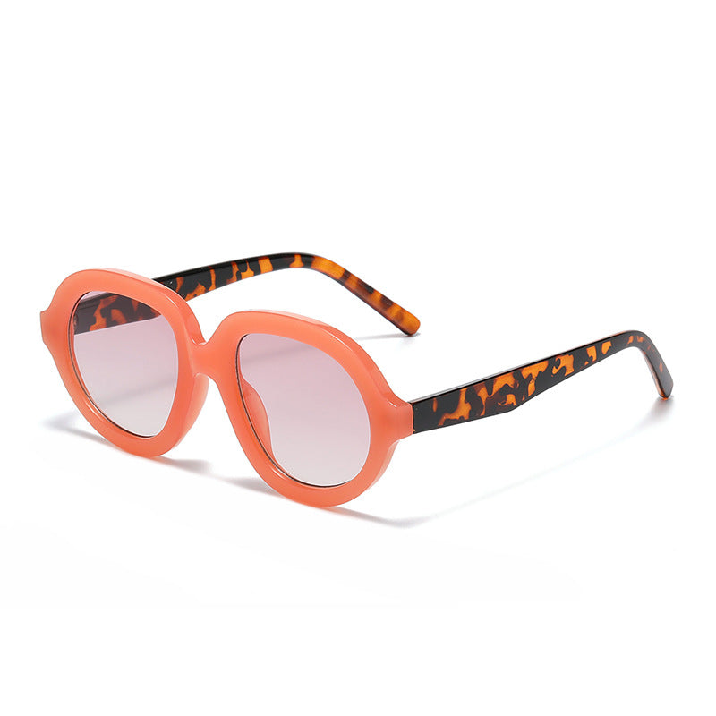 Vintage Large Round Frame Sunglasses