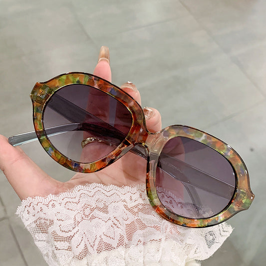 Vintage Large Round Frame Sunglasses